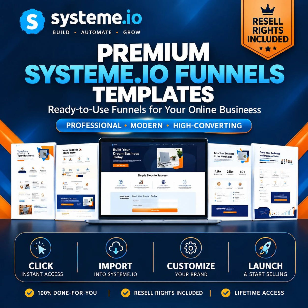 14 Industry-Specific Systeme.io Funnel Templates with Resell Rights