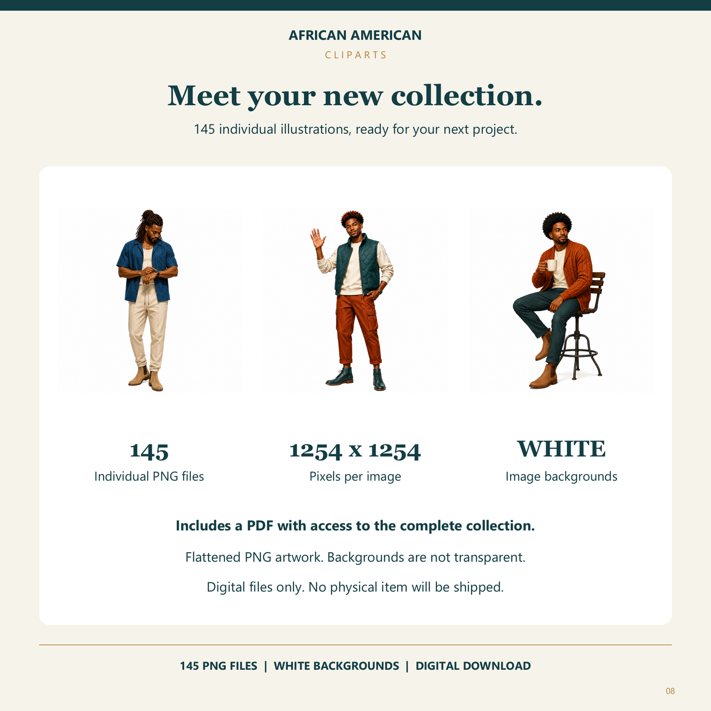 Meet your new collection. 145 individual illustrations, ready for your next project.