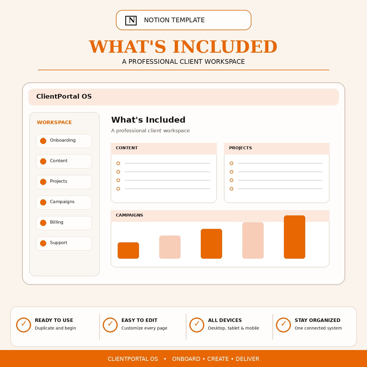 ClientPortal OS Notion workspace for social media managers product image 2