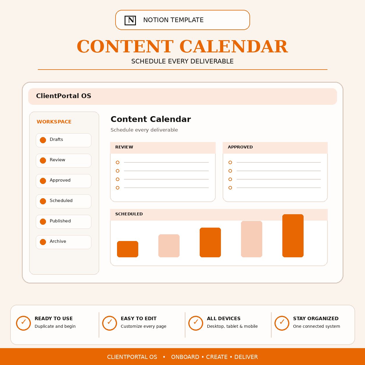 ClientPortal OS Notion workspace for social media managers product image 6