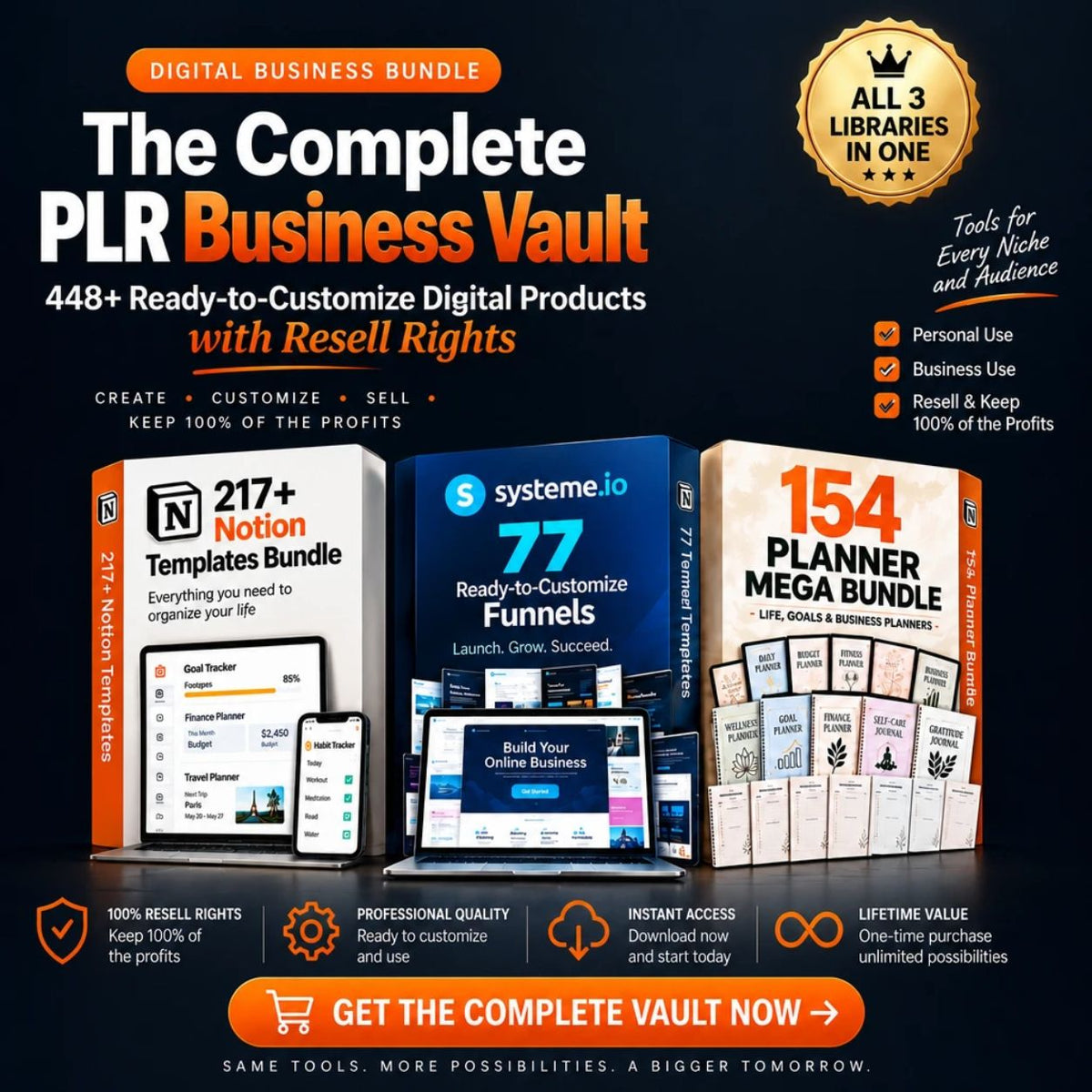 3 IN 1 PLR Business Vault