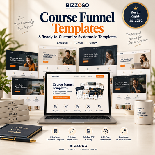 Course Funnel Templates with Resell Rights hero