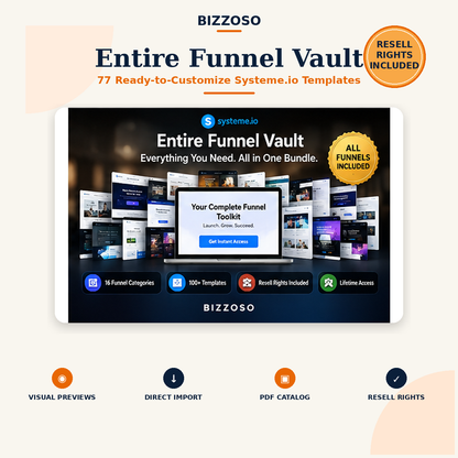 Entire Funnel Vault with Resell Rights hero