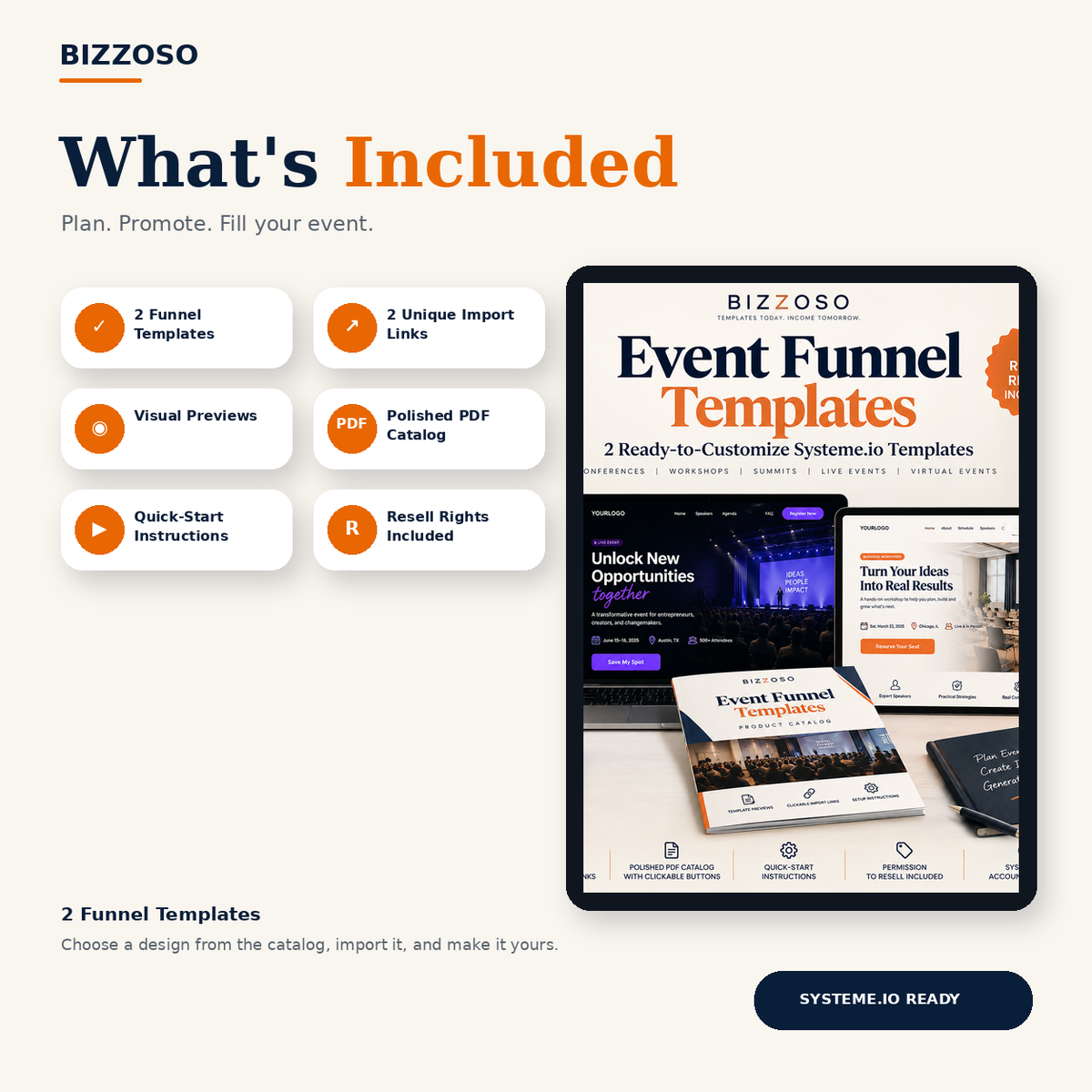 Event Funnel Templates what's included