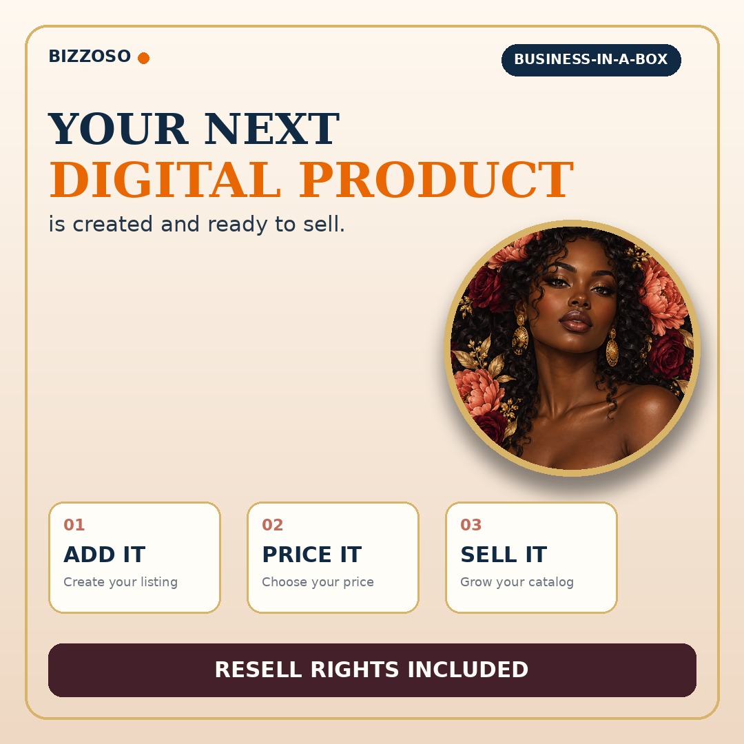Black Women Floral Portraits Coloring Book, ready-made digital product with resell rights for a product business