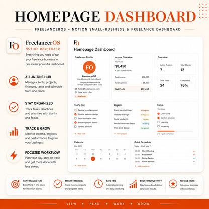 FreelancerOS Notion small business dashboard product image 5