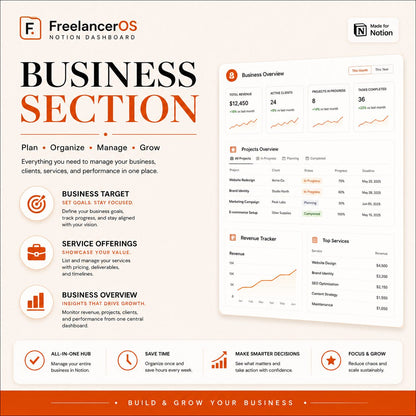 FreelancerOS Notion small business dashboard product image 8