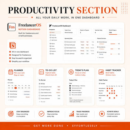 FreelancerOS Notion small business dashboard product image 14