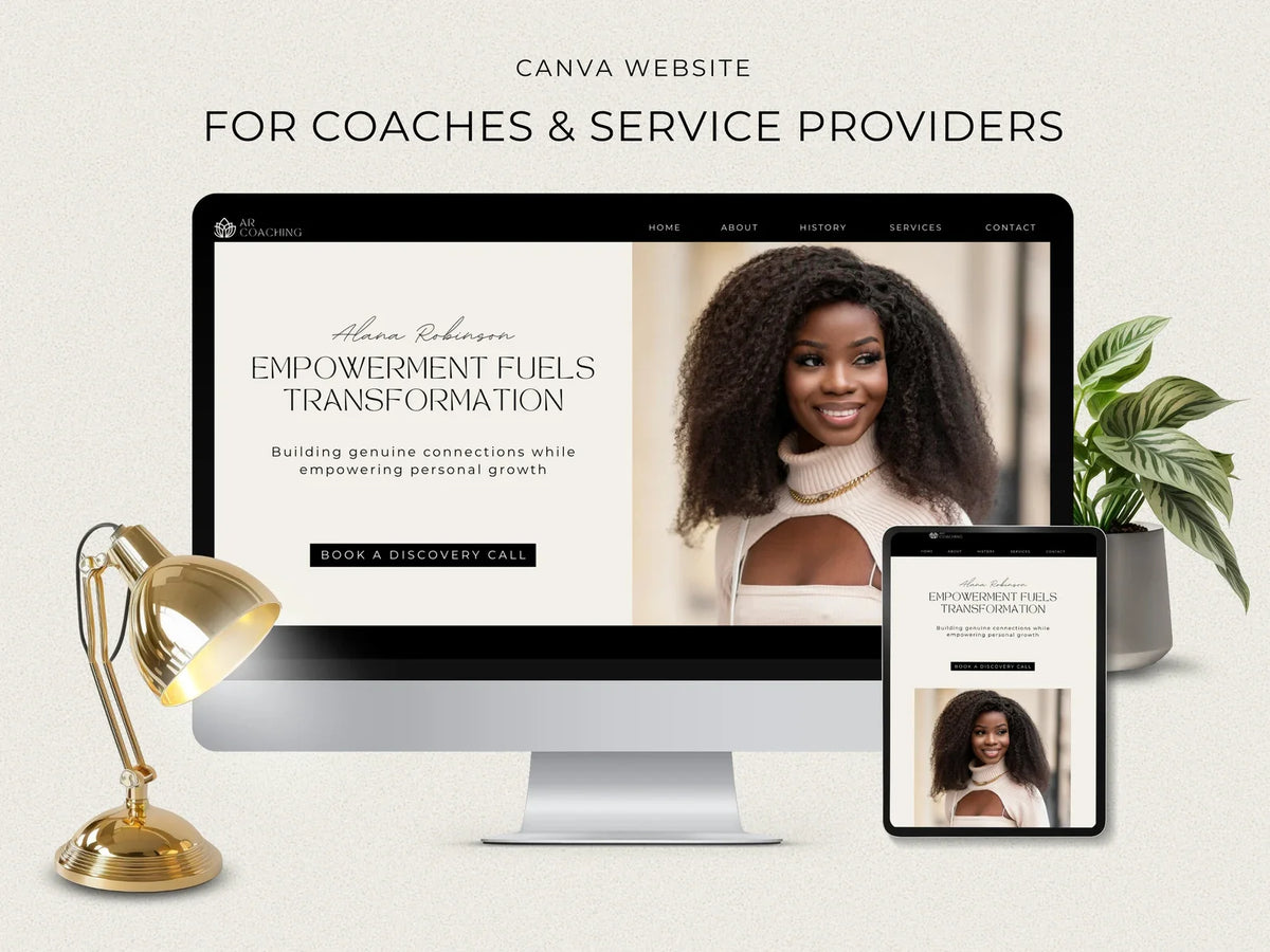 25 Melanin Canva Websites with Resell Rights
