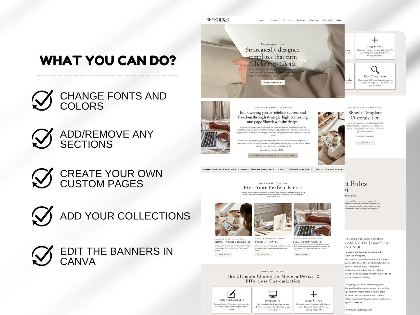 Showit Tricia Digital Marketing Website Template