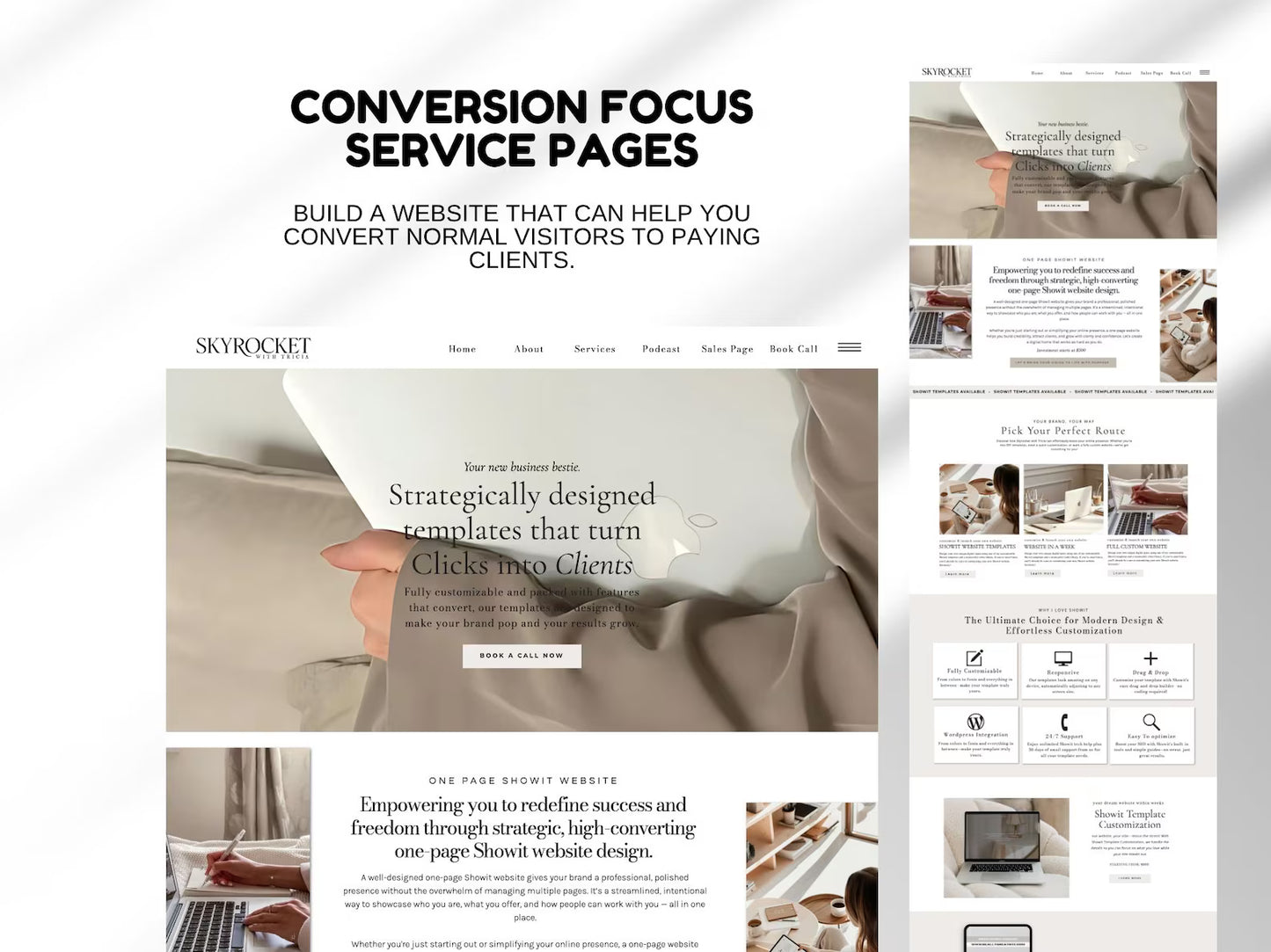 Showit Tricia Digital Marketing Website Template