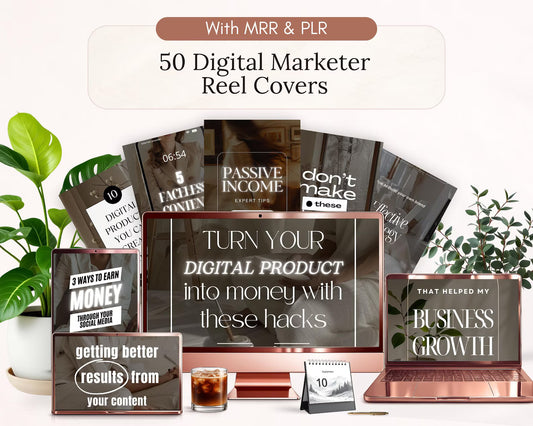 50 Instagram Reel Cover Templates Bundle