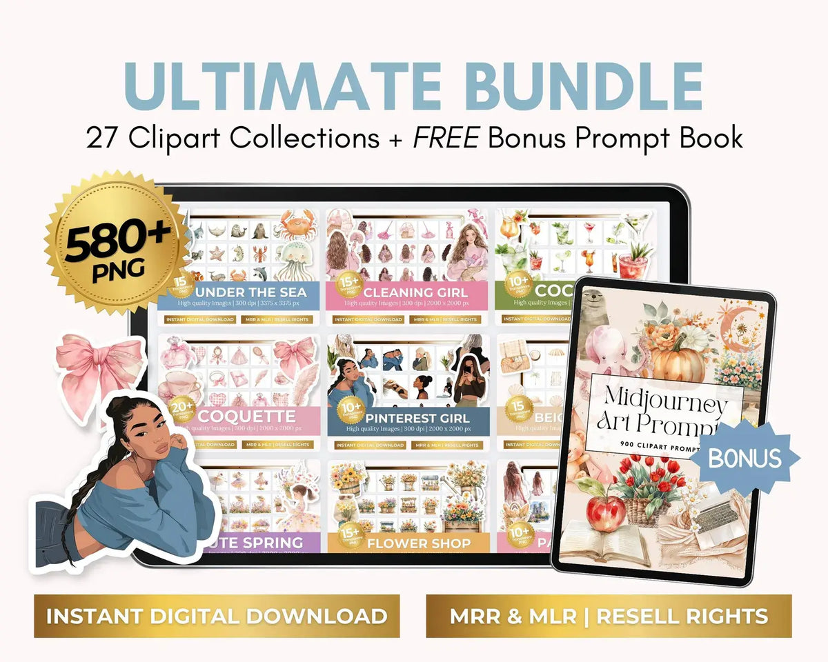 580+ Clipart Bundle