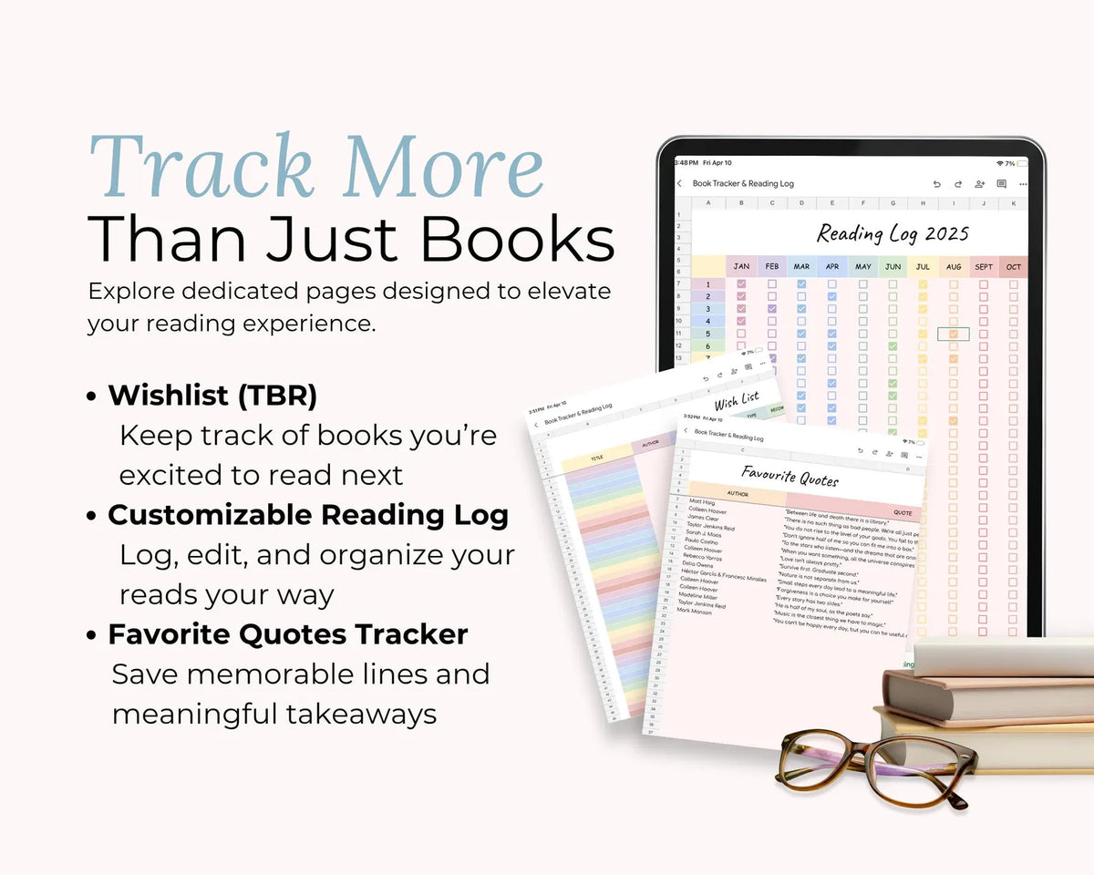 Book Tracker Spreadsheet Template