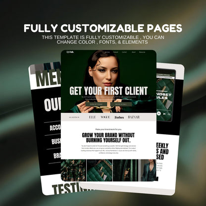 Showit Magneti Website Template #1: For Coaches, Speakers & Podcasters