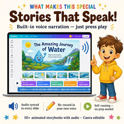 50+ Interactive Kids Storybook Collection
