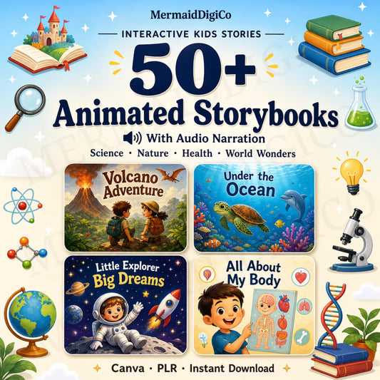 50+ Interactive Kids Storybook Collection