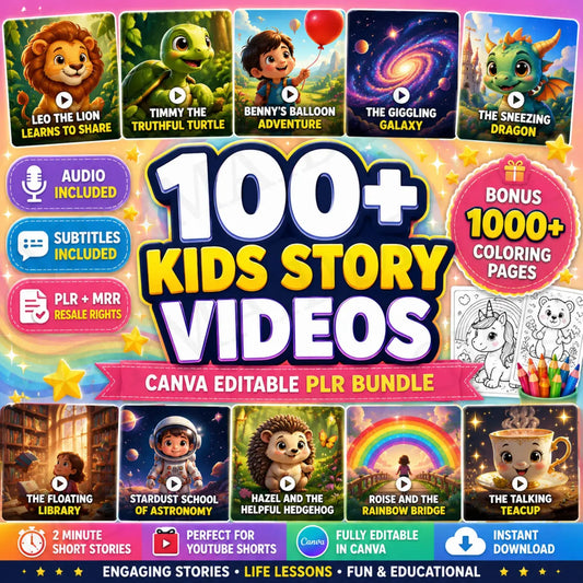 100+ Animated Kids Stories Bundle