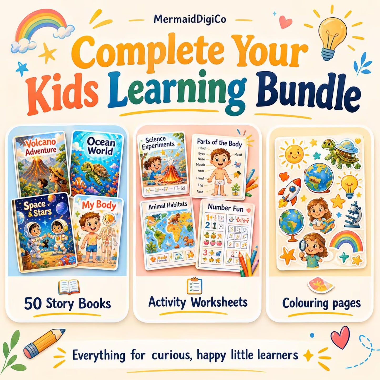 50+ Interactive Kids Storybook Collection