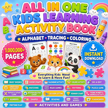 25,000+ Kids Learning Activities Bundle