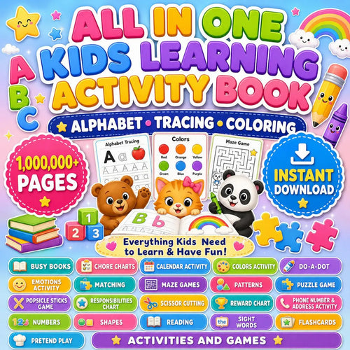 25,000+ Kids Learning Activities Bundle