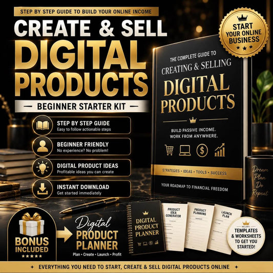 Learn How to Create & Sell Digital Products | Beginner Passive Income Guide