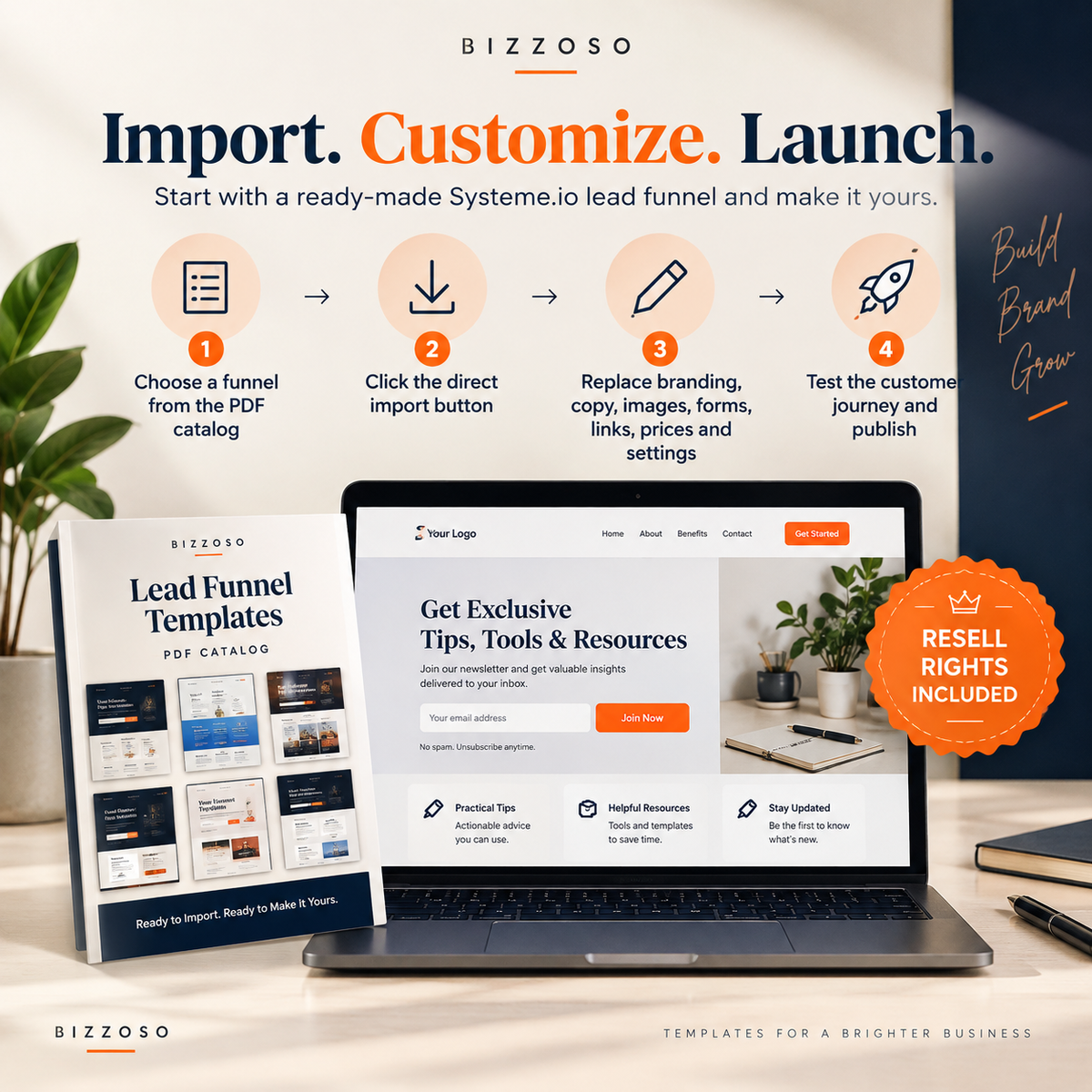 Lead Funnel Templates import customize launch workflow