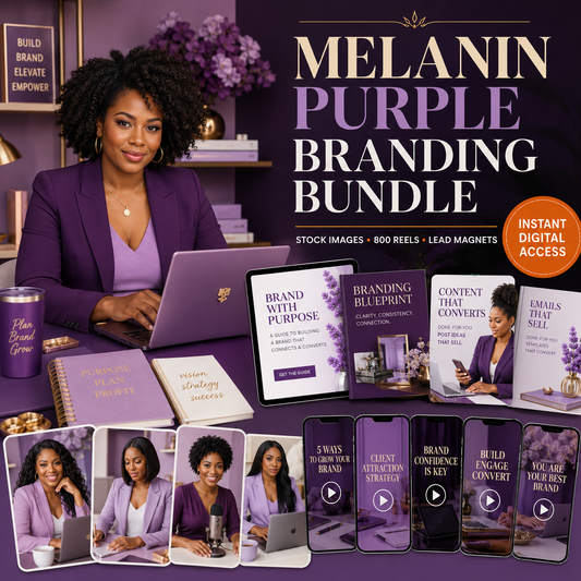 Melanin Purple Branding Bundle