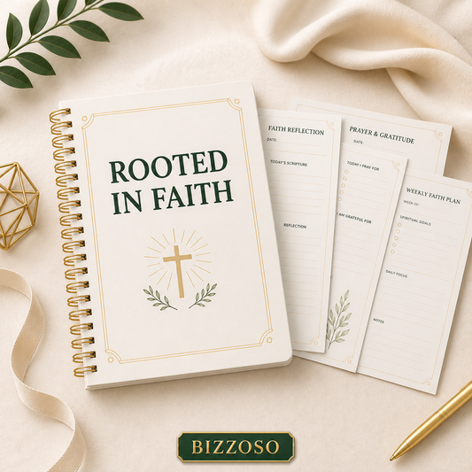 Rooted in Faith digital planner template