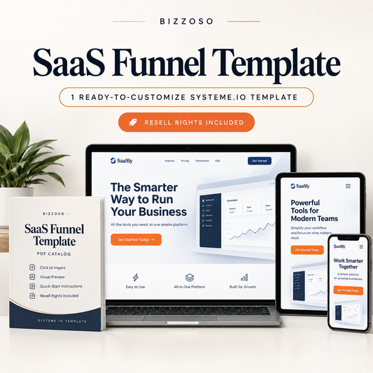 SaaS Funnel Template with Resell Rights hero