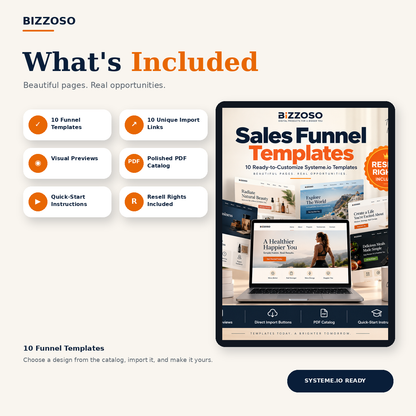 Sales Funnel Templates what's included