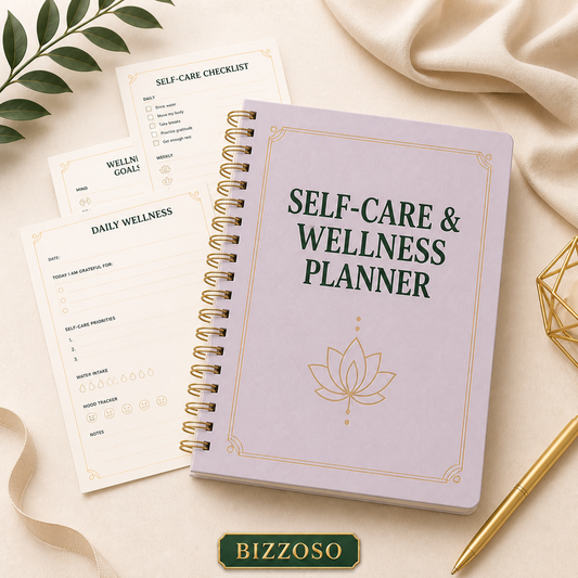 Self-Care & Wellness Planner digital planner template