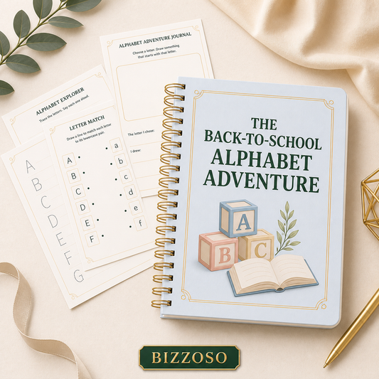 The Back-to-School Alphabet Adventure digital planner template