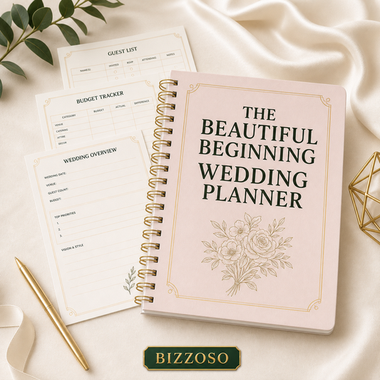 The Beautiful Beginning Wedding Planner digital planner template