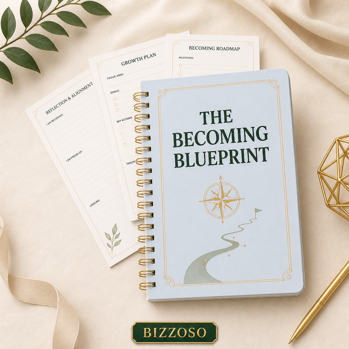 The Becoming Blueprint digital planner template
