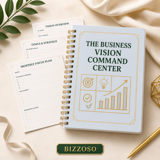 The Business Vision Command Center digital planner template