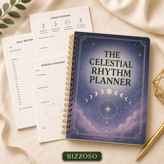 The Celestial Rhythm Planner digital planner template