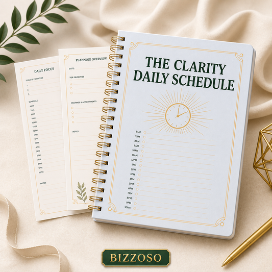 The Clarity Daily Schedule digital planner template