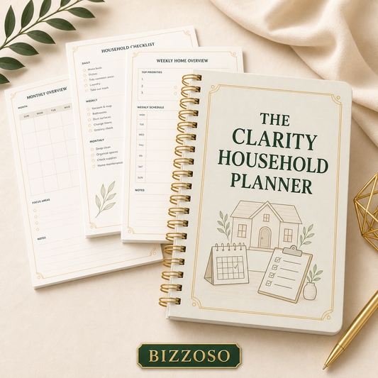 The Clarity Household Planner digital planner template