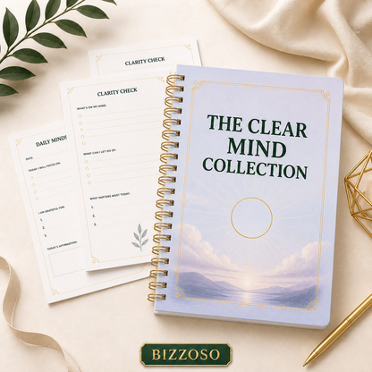 The Clear Mind Collection digital planner template