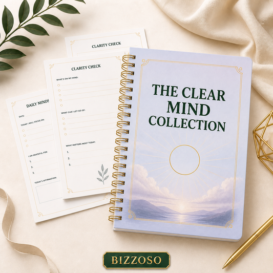The Clear Mind Collection digital planner template