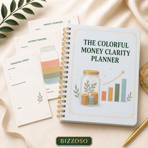 The Colorful Money Clarity Planner digital planner template