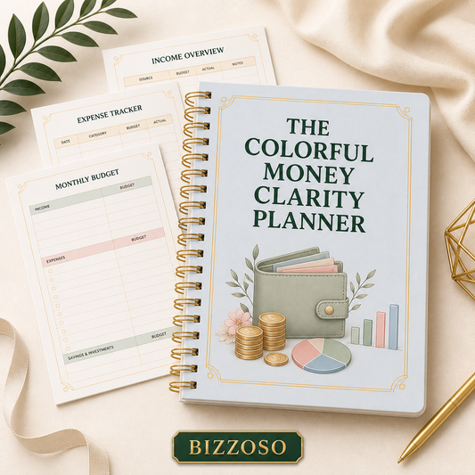 The Colorful Money Clarity Planner digital planner template