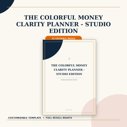 The Colorful Money Clarity Planner - Studio Edition hero