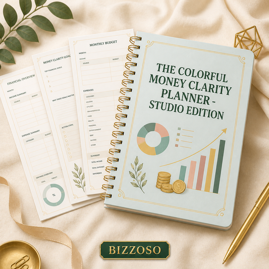 The Colorful Money Clarity Planner - Studio Edition digital planner template
