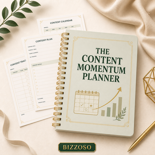 The Content Momentum Planner digital planner template