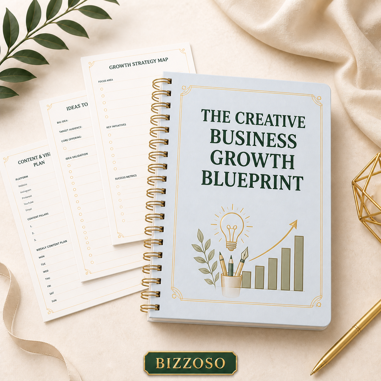 The Creative Business Growth Blueprint digital planner template