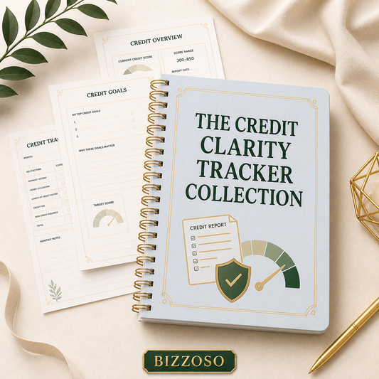 The Credit Clarity Tracker Collection digital planner template