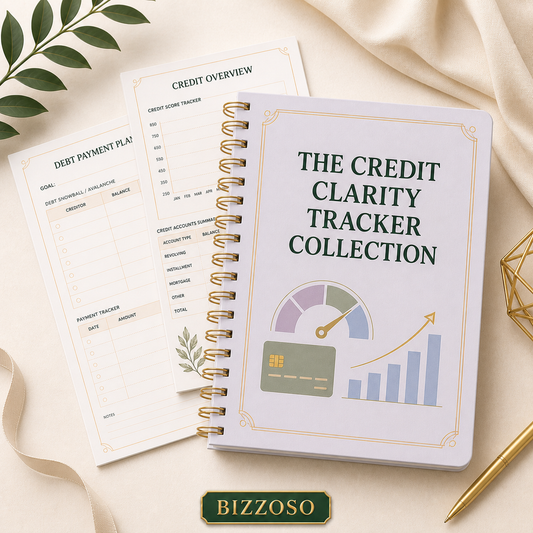 The Credit Clarity Tracker Collection digital planner template