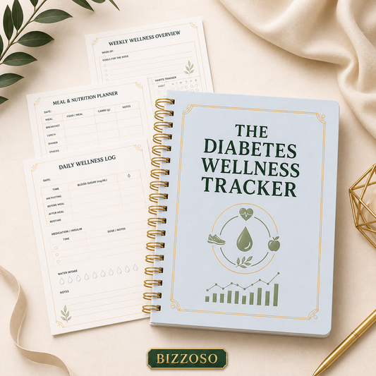 The Diabetes Wellness Tracker digital planner template